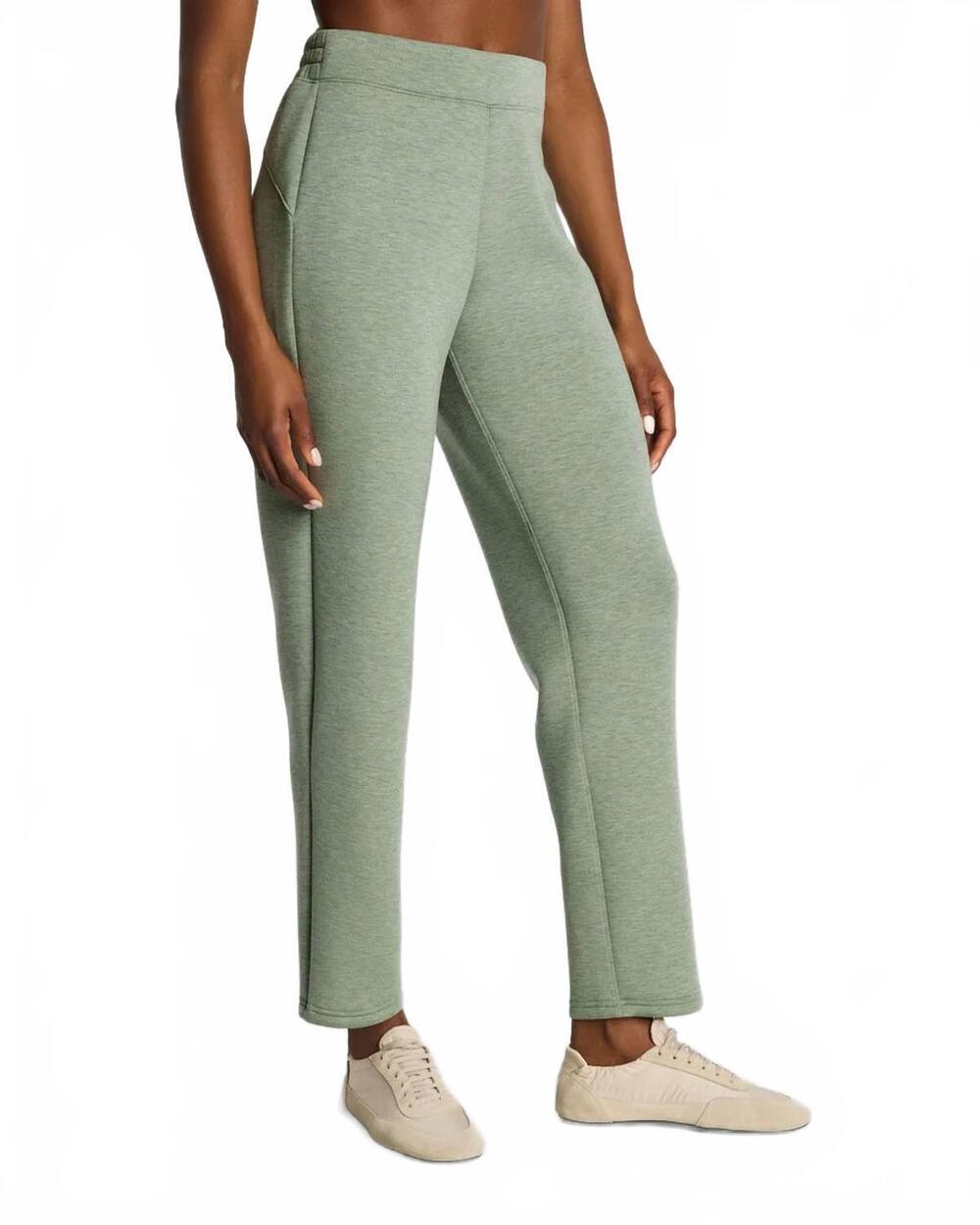 NEW SPANX women's slim straight pant in sage brush heather